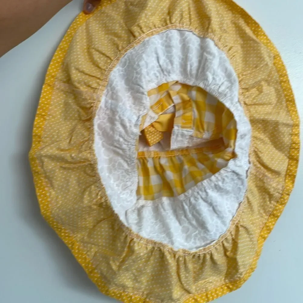 baby girl yellow and white spring Kids Dress size 3-6months